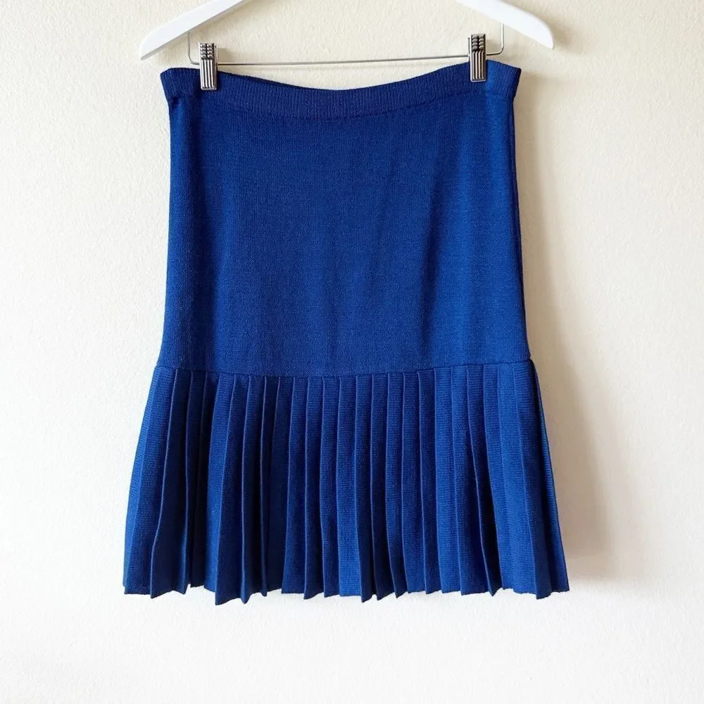 Vintage St. John for Neiman Marcus Santana Knit Pleated Skirt and Jacket Set
